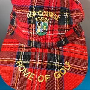 St. Andrew's Red Tartan Golf Hat SnapBack